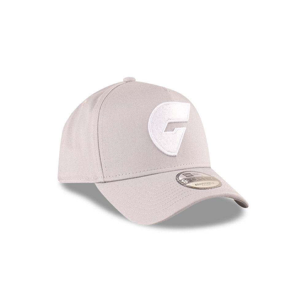 Greater Western Sydney Giants Hat - 2025 Grey White 9Forty A-Frame AFL Snapback Cap - New Era